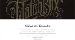 Desktop Screenshot of matchboxtattoo.com