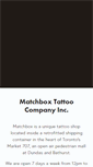 Mobile Screenshot of matchboxtattoo.com